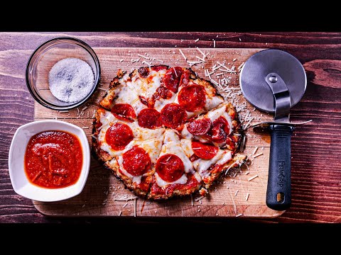 Diferencia calórica entre coliflor y corteza de pizza regular
